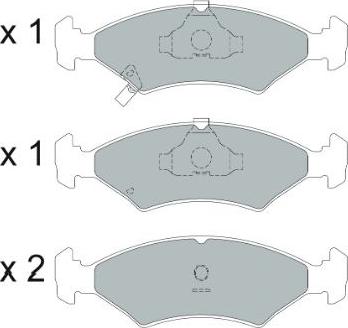 Kavo Parts KBP-4026 - Гальмівні колодки, дискові гальма avtolavka.club