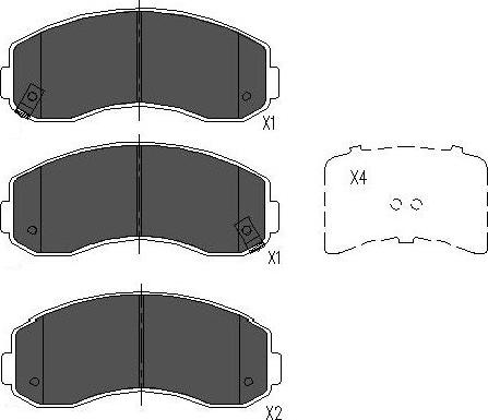 Kavo Parts KBP-4021 - Гальмівні колодки, дискові гальма avtolavka.club