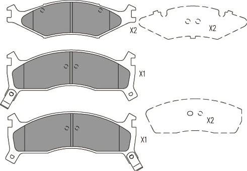 Kavo Parts KBP-4027 - Гальмівні колодки, дискові гальма avtolavka.club