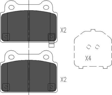 Kavo Parts KBP-5542 - Гальмівні колодки, дискові гальма avtolavka.club