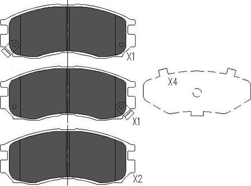 Kavo Parts KBP-5502 - Гальмівні колодки, дискові гальма avtolavka.club