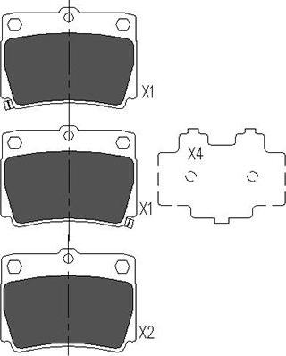 Kavo Parts KBP-5512 - Гальмівні колодки, дискові гальма avtolavka.club