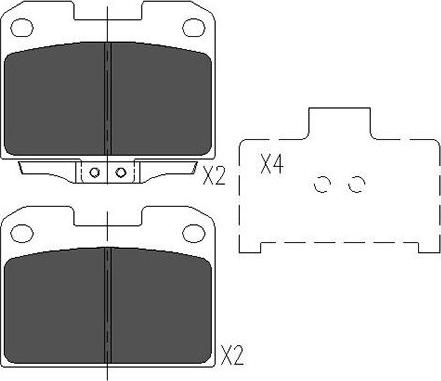 Kavo Parts KBP-5531 - Гальмівні колодки, дискові гальма avtolavka.club