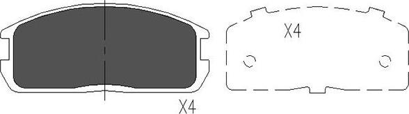 Kavo Parts KBP-5524 - Гальмівні колодки, дискові гальма avtolavka.club