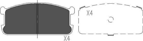 Kavo Parts KBP-5521 - Гальмівні колодки, дискові гальма avtolavka.club