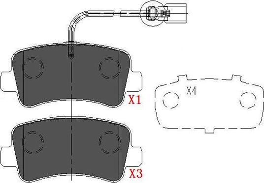 Kavo Parts KBP-6590 - Гальмівні колодки, дискові гальма avtolavka.club