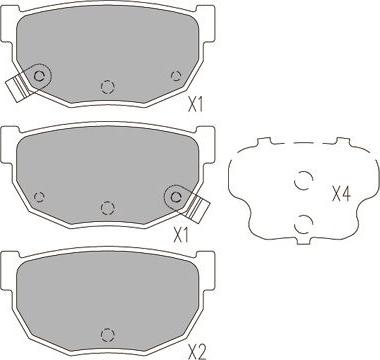 Kavo Parts KBP-6597 - Гальмівні колодки, дискові гальма avtolavka.club