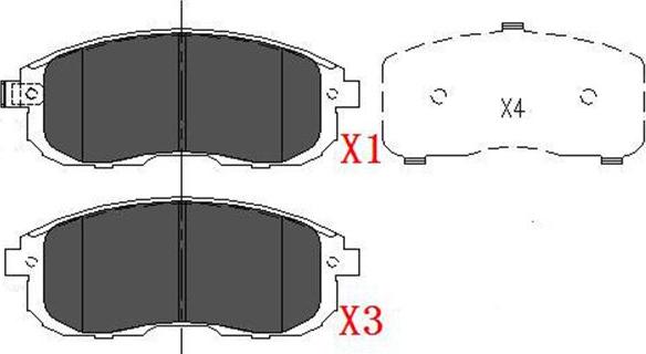 Kavo Parts KBP-6557 - Гальмівні колодки, дискові гальма avtolavka.club