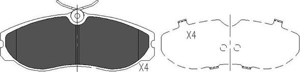 Kavo Parts KBP-6506 - Гальмівні колодки, дискові гальма avtolavka.club