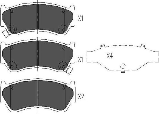 Kavo Parts KBP-6508 - Гальмівні колодки, дискові гальма avtolavka.club