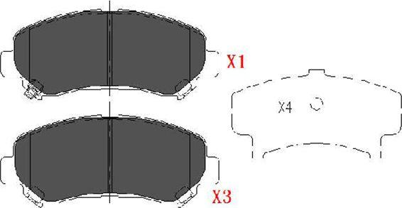 Kavo Parts KBP-6519 - Гальмівні колодки, дискові гальма avtolavka.club