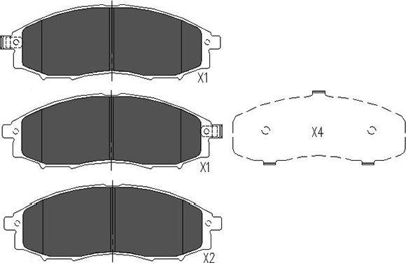 Kavo Parts KBP-6518 - Гальмівні колодки, дискові гальма avtolavka.club