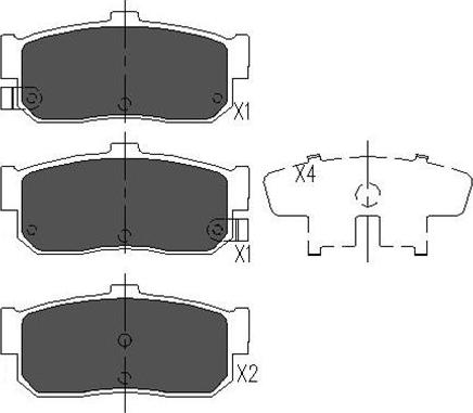 Kavo Parts KBP-6512 - Гальмівні колодки, дискові гальма avtolavka.club