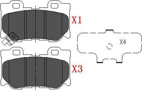 Kavo Parts KBP-6582 - Гальмівні колодки, дискові гальма avtolavka.club