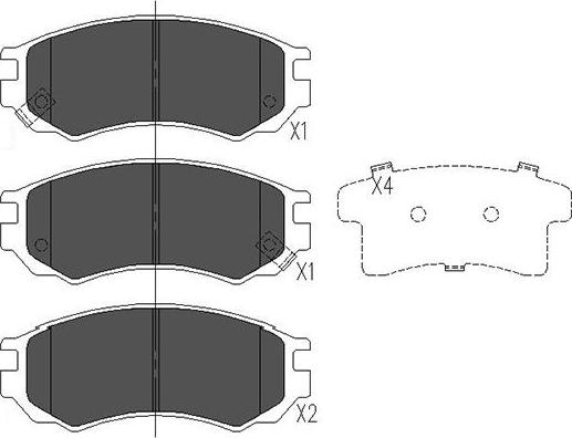 Kavo Parts KBP-6531 - Гальмівні колодки, дискові гальма avtolavka.club