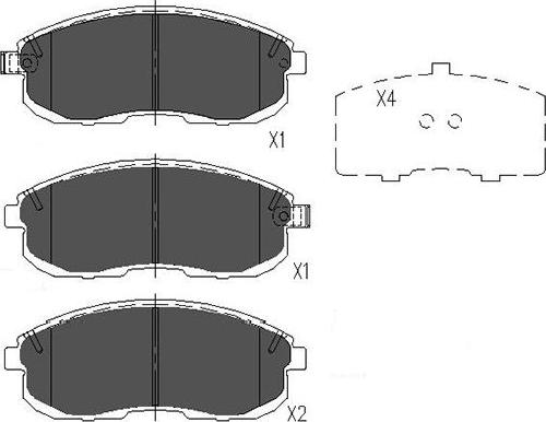 Kavo Parts KBP-6528 - Гальмівні колодки, дискові гальма avtolavka.club