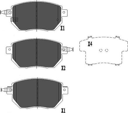 Kavo Parts KBP-6573 - Гальмівні колодки, дискові гальма avtolavka.club