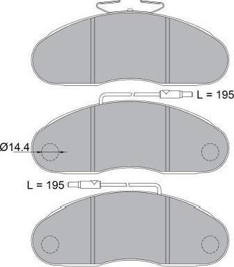 Kavo Parts KBP-6602 - Гальмівні колодки, дискові гальма avtolavka.club