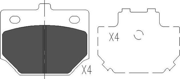 Kavo Parts KBP-1509 - Гальмівні колодки, дискові гальма avtolavka.club