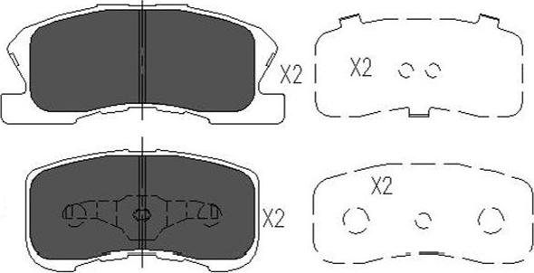 Kavo Parts KBP-1508 - Гальмівні колодки, дискові гальма avtolavka.club