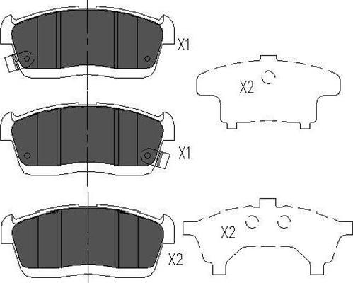 Kavo Parts KBP-1515 - Гальмівні колодки, дискові гальма avtolavka.club