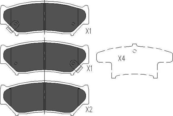 Kavo Parts KBP-8505 - Гальмівні колодки, дискові гальма avtolavka.club