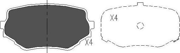 Kavo Parts KBP-8506 - Гальмівні колодки, дискові гальма avtolavka.club