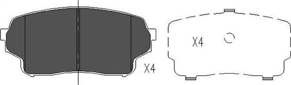 Kavo Parts KBP-8511 - Гальмівні колодки, дискові гальма avtolavka.club