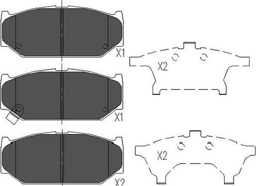 Kavo Parts KBP-8525 - Гальмівні колодки, дискові гальма avtolavka.club