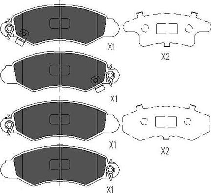 Kavo Parts KBP-8520 - Гальмівні колодки, дискові гальма avtolavka.club