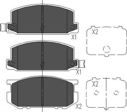 Kavo Parts KBP-8006 - Гальмівні колодки, дискові гальма avtolavka.club