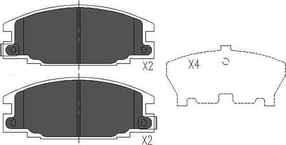 Kavo Parts KBP-3503 - Гальмівні колодки, дискові гальма avtolavka.club