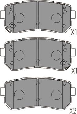 Kavo Parts KBP-3059 - Гальмівні колодки, дискові гальма avtolavka.club