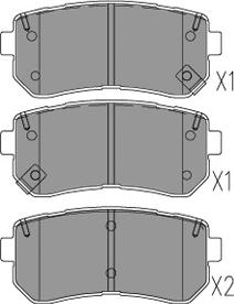 Kavo Parts KBP-3054 - Гальмівні колодки, дискові гальма avtolavka.club