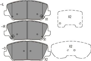 Kavo Parts KBP-3060 - Гальмівні колодки, дискові гальма avtolavka.club