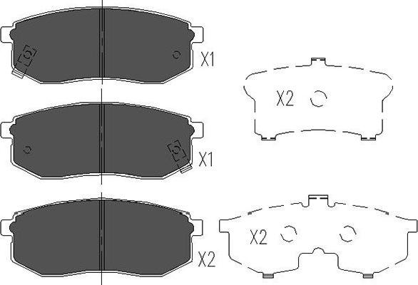 Kavo Parts KBP-3013 - Гальмівні колодки, дискові гальма avtolavka.club