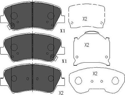 Kavo Parts KBP-3030 - Гальмівні колодки, дискові гальма avtolavka.club