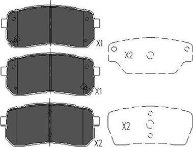 Kavo Parts KBP-3026 - Гальмівні колодки, дискові гальма avtolavka.club