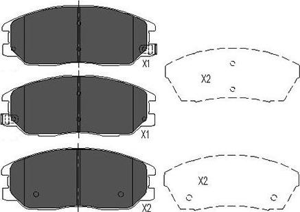 Kavo Parts KBP-3021 - Гальмівні колодки, дискові гальма avtolavka.club