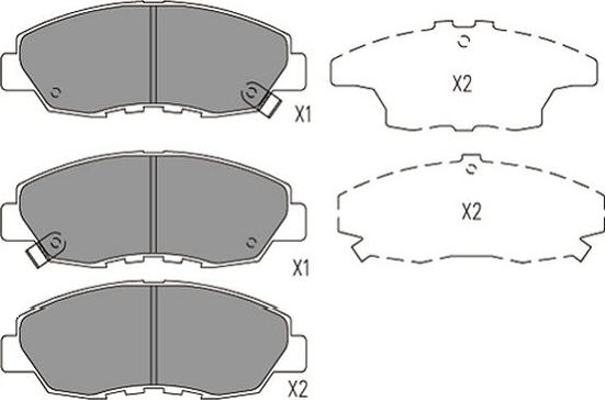 Kavo Parts KBP-2053 - Гальмівні колодки, дискові гальма avtolavka.club