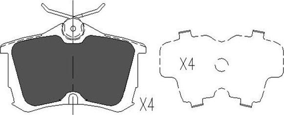 Kavo Parts KBP-2011 - Гальмівні колодки, дискові гальма avtolavka.club