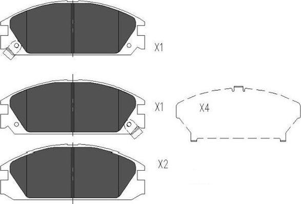 Kavo Parts KBP-2020 - Гальмівні колодки, дискові гальма avtolavka.club