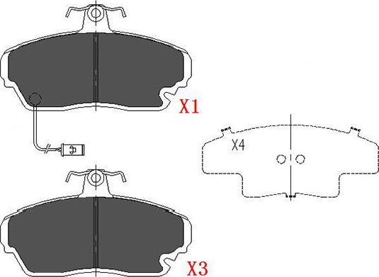 Kavo Parts KBP-2021 - Гальмівні колодки, дискові гальма avtolavka.club