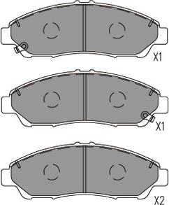 Kavo Parts KBP-2071 - Гальмівні колодки, дискові гальма avtolavka.club