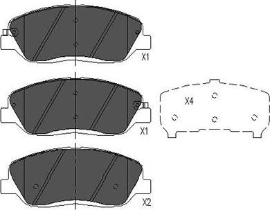 Kavo Parts KBP-7506 - Гальмівні колодки, дискові гальма avtolavka.club