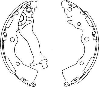 Kavo Parts KBS-4405 - Комплект гальм, барабанний механізм avtolavka.club