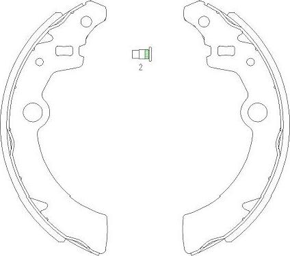 Kavo Parts KBS-8907 - Комплект гальм, барабанний механізм avtolavka.club