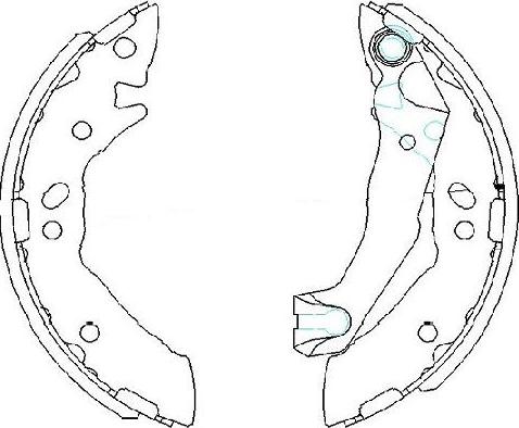 Kavo Parts KBS-3408 - Комплект гальм, барабанний механізм avtolavka.club