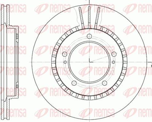 Kawe 61125 10 - Гальмівний диск avtolavka.club