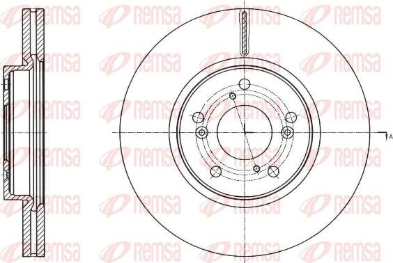 DJ Parts BD3007 - Гальмівний диск avtolavka.club